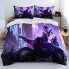 Cyberpunk Motorcycle Sexy Girl Comforter Bedding Set Duvet Cover Bed Set Quilt Cover Pillowcase king Queen 1 - Cyberpunk 2077 Merch