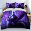 Cyberpunk Motorcycle Sexy Girl Comforter Bedding Set Duvet Cover Bed Set Quilt Cover Pillowcase king Queen 11 - Cyberpunk 2077 Merch