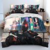Cyberpunk Motorcycle Sexy Girl Comforter Bedding Set Duvet Cover Bed Set Quilt Cover Pillowcase king Queen 13 - Cyberpunk 2077 Merch