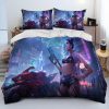 Cyberpunk Motorcycle Sexy Girl Comforter Bedding Set Duvet Cover Bed Set Quilt Cover Pillowcase king Queen 15 - Cyberpunk 2077 Merch