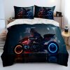 Cyberpunk Motorcycle Sexy Girl Comforter Bedding Set Duvet Cover Bed Set Quilt Cover Pillowcase king Queen 16 - Cyberpunk 2077 Merch