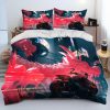 Cyberpunk Motorcycle Sexy Girl Comforter Bedding Set Duvet Cover Bed Set Quilt Cover Pillowcase king Queen 4 - Cyberpunk 2077 Merch