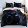 Cyberpunk Motorcycle Sexy Girl Comforter Bedding Set Duvet Cover Bed Set Quilt Cover Pillowcase king Queen 7 - Cyberpunk 2077 Merch