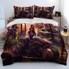 Cyberpunk Motorcycle Sexy Girl Comforter Bedding Set Duvet Cover Bed Set Quilt Cover Pillowcase king Queen 8 - Cyberpunk 2077 Merch