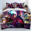 Cyberpunk Motorcycle Sexy Girl Comforter Bedding Set Duvet Cover Bed Set Quilt Cover Pillowcase king Queen 9 - Cyberpunk 2077 Merch