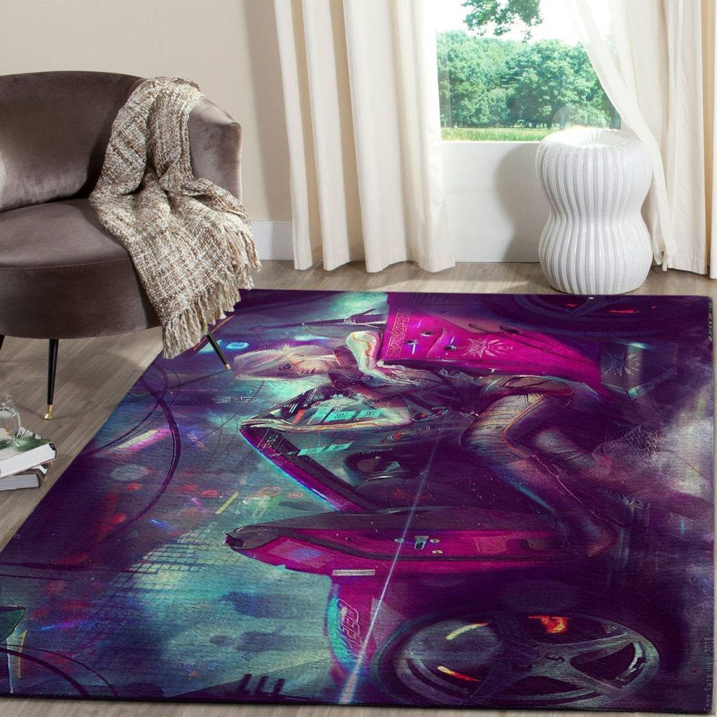 cyberpunk 2077 futuristic gaming area rugs living room carpet fn120138 local brands floor decor the us decorlw87l - Cyberpunk 2077 Merch