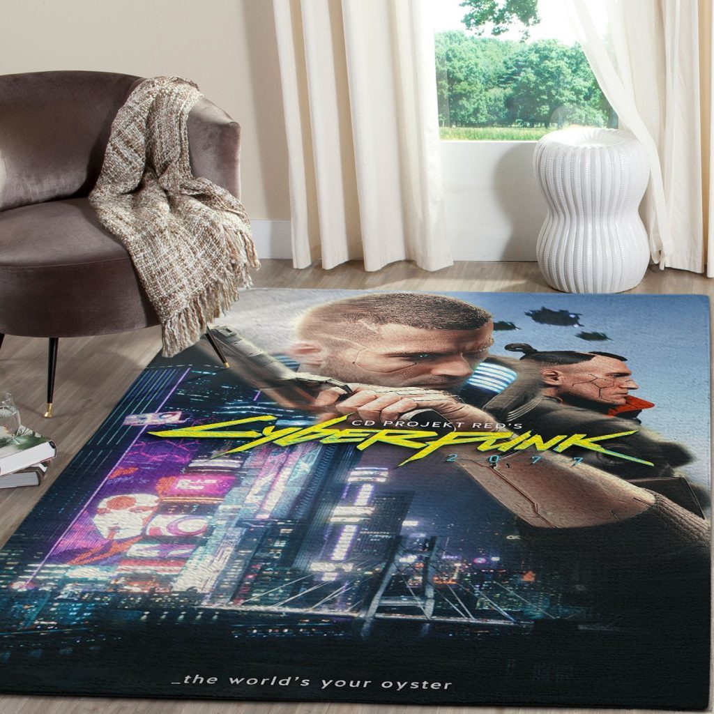 cyberpunk 2077 futuristic gaming area rugs living room carpet fn140112 local brands floor decor the us decorivhap - Cyberpunk 2077 Merch