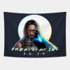 Cyberpunk 2077 Keanu Reeves Tapestry Official Cow Anime Merch