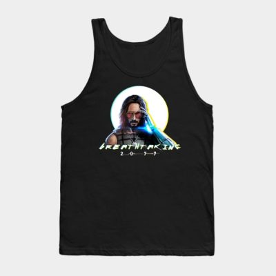 Cyberpunk 2077 Keanu Reeves Tank Top Official Cow Anime Merch