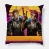 Cyberpunk V Protagonist City Neon Throw Pillow Official Cow Anime Merch