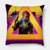 Cyberpunk Female Protagonist City Neon Throw Pillow Official Cow Anime Merch