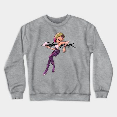 Judy Alvarez Cyberpunk 2077 Crewneck Sweatshirt Official Cow Anime Merch
