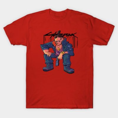 Jackie Welles Cyberpunk 2077 T-Shirt Official Cow Anime Merch