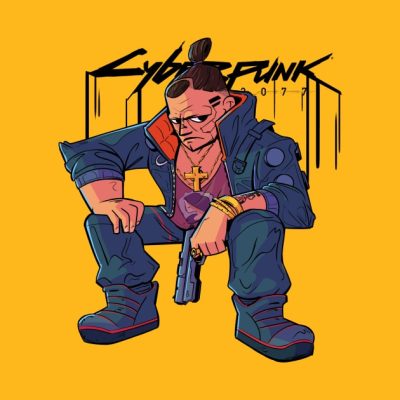 Jackie Welles Cyberpunk 2077 Throw Pillow Official Cow Anime Merch