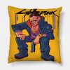 Jackie Welles Cyberpunk 2077 Throw Pillow Official Cow Anime Merch