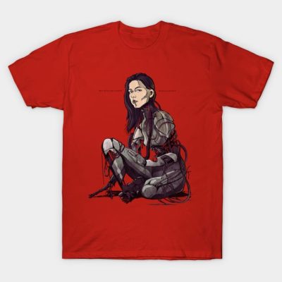 Cyborg Girl Beautiful Cyberpunk T-Shirt Official Cow Anime Merch