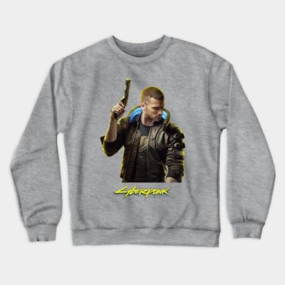 Cyberpunk 2077 Crewneck Sweatshirt Official Cow Anime Merch