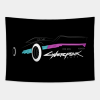 Car Lights Cyberpunk Tapestry Official Cow Anime Merch