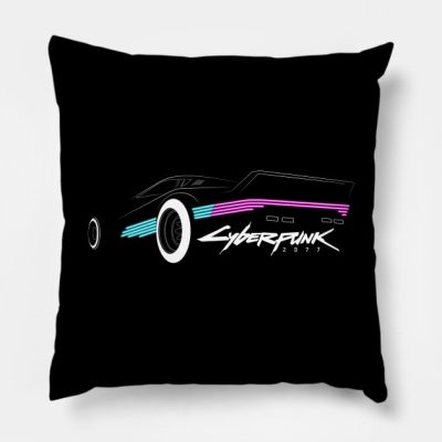 Car Lights Cyberpunk Throw Pillow Official Cow Anime Merch