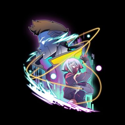 Cyberpunk Throw Pillow Official Cow Anime Merch