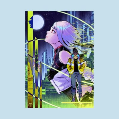 Cyberpunk Edgerunners Throw Pillow Official Cow Anime Merch