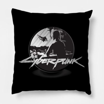 Cyberpunk Metal Throw Pillow Official Cow Anime Merch