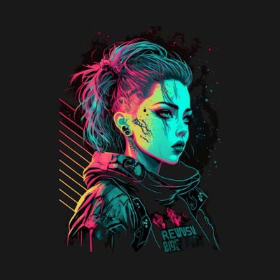 Cyberpunk Girl T-Shirt Official Cow Anime Merch