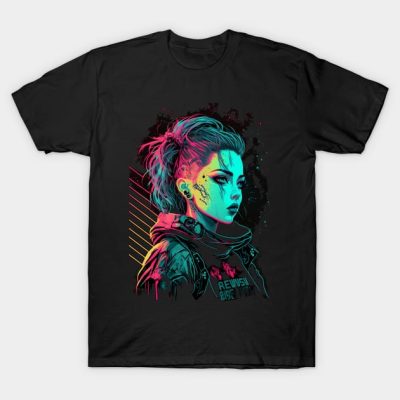 Cyberpunk Girl T-Shirt Official Cow Anime Merch