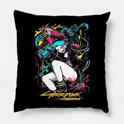 Rebecca Throw Pillow Official Cow Anime Merch
