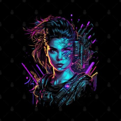 Cyberpunk Throw Pillow Official Cow Anime Merch