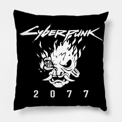 Cyberpunk 2077 Throw Pillow Official Cow Anime Merch