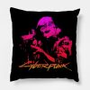 Cyberpunk Abstract Throw Pillow Official Cow Anime Merch