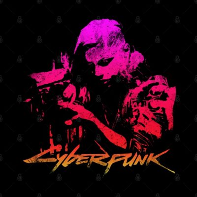 Cyberpunk Abstract Throw Pillow Official Cow Anime Merch