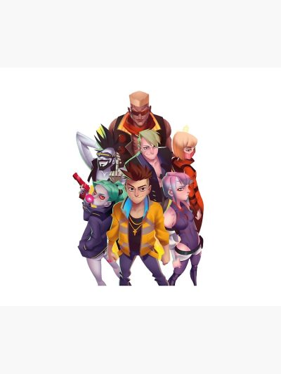 Characters Of Cyberpunk Edgerunners  Anime Tapestry Official Cow Anime Merch