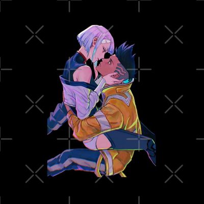 Lucy And David - Cyberpunk Edgerunners Tote Bag Official Cow Anime Merch