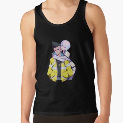 Lucy And David - Cyberpunk Edgerunners Tank Top Official Cow Anime Merch