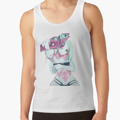 Cyberpunk Edgerunners Rebecca Sexy Gun Tank Top Official Cow Anime Merch