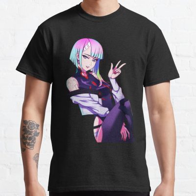 Cyberpunk Edgerunner Smile T-Shirt Official Cow Anime Merch