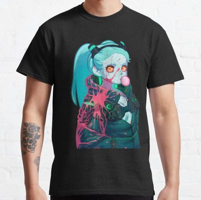 Cyberpunk Edgerunners - Bloody Rebecca T-Shirt Official Cow Anime Merch