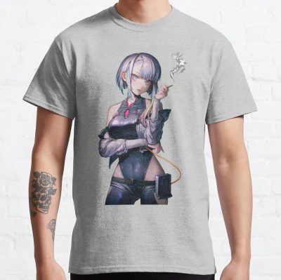 Cyberpunk Edgerunner Lucy Smoke T-Shirt Official Cow Anime Merch