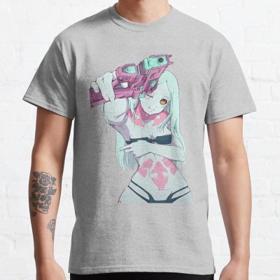 Cyberpunk Edgerunners Rebecca Sexy Gun T-Shirt Official Cow Anime Merch
