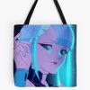 Lucy Cyberpunk Edgerunners Tote Bag Official Cow Anime Merch