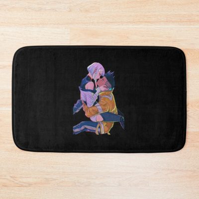 Lucy And David - Cyberpunk Edgerunners Bath Mat Official Cow Anime Merch
