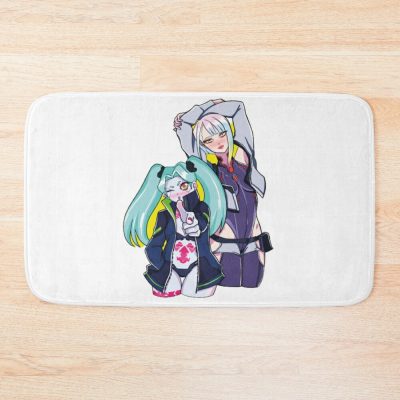 Cyberpunk Edgerunners  Rebecca And Lucy Bath Mat Official Cow Anime Merch