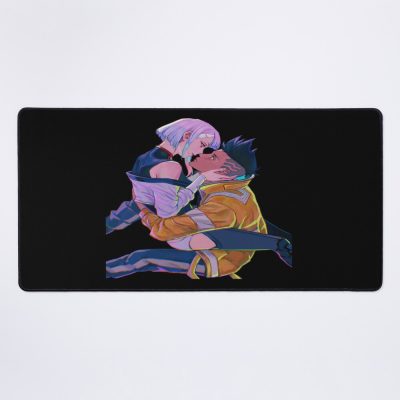 Lucy And David - Cyberpunk Edgerunners Mouse Pad Official Cow Anime Merch