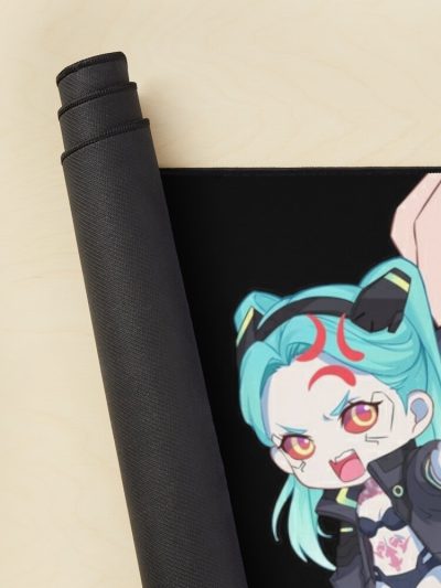 Chibi Rebecca Cyberpunk Edgerunners, Cyberpunk Edgerunners Rebecca, Rebecca Mouse Pad Official Cow Anime Merch