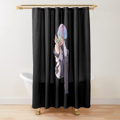 Lucy - Cyberpunk Edgerunners Shower Curtain Official Cow Anime Merch