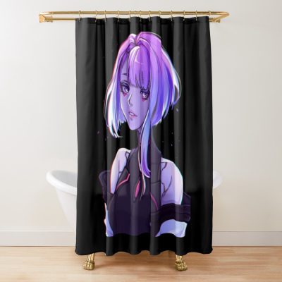 Cyberpunk Edgerunners Shower Curtain Official Cow Anime Merch