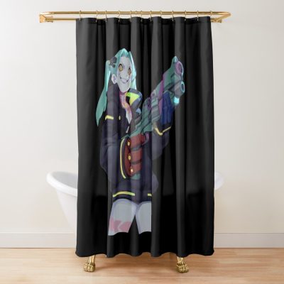 Cyberpunk Edgerunners - Rebecca Shower Curtain Official Cow Anime Merch
