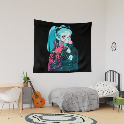 Cyberpunk Edgerunners - Bloody Rebecca Tapestry Official Cow Anime Merch